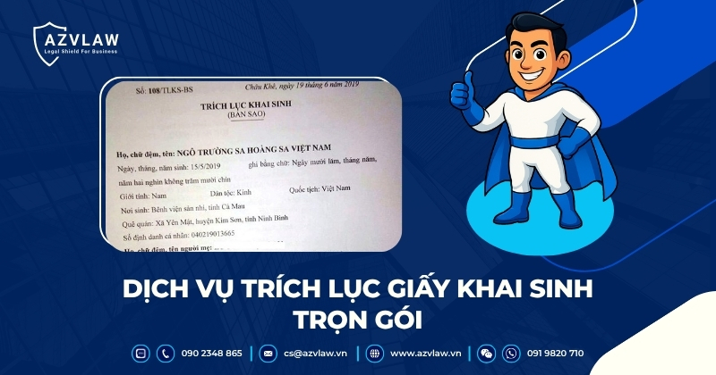 Dịch vụ trích lục giấy khai sinh trọn gói