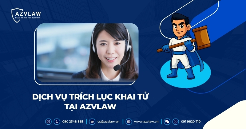 Dịch vụ trích lục khai tử tại AZVLAW