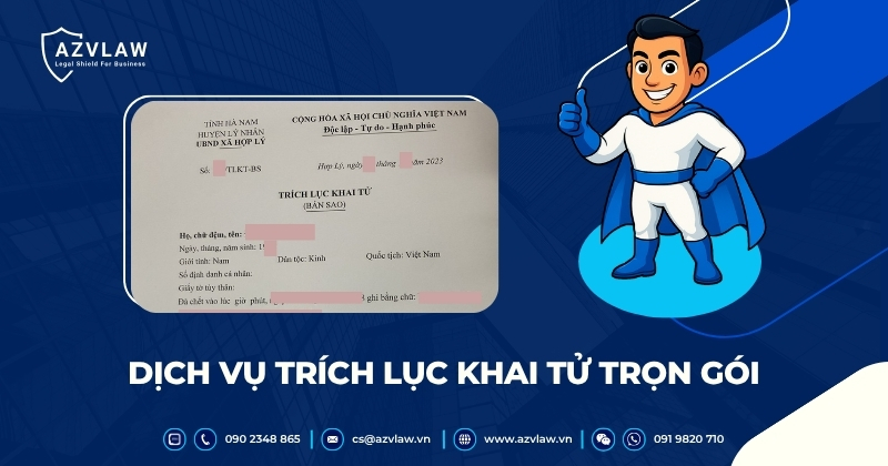 Dịch vụ trích lục khai tử trọn gói