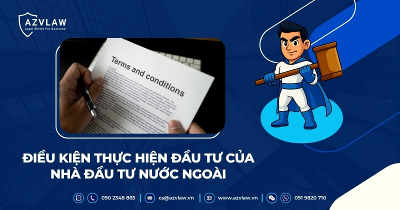 Điều kiện thực hiện đầu tư của nhà đầu tư nước ngoài