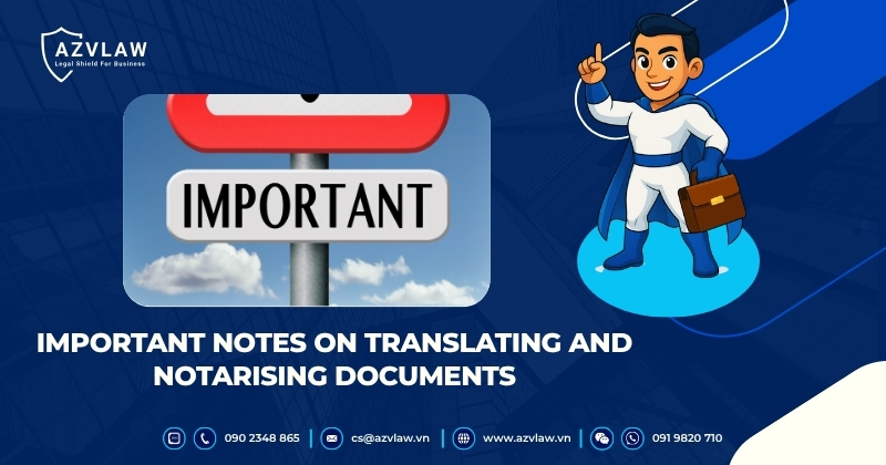 Important Notes on Translating and Notarising Documents