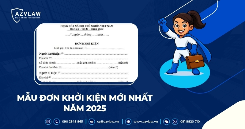 Mẫu đơn khởi kiện mới nhất năm 2025