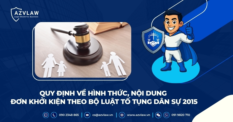 Quy định về hình thức, nội dung đơn khởi kiện theo Bộ luật Tố tụng Dân sự 2015