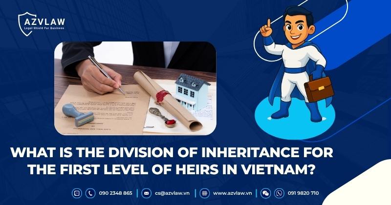 What is the Division of Inheritance for the First Level of Heirs in Vietnam?