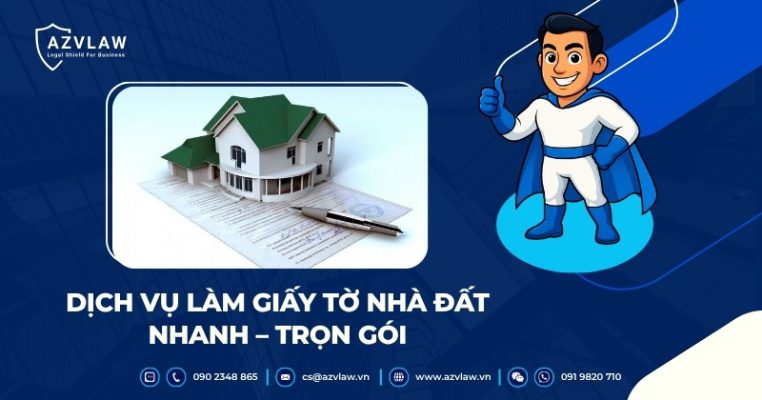 Dịch vụ làm giấy tờ nhà đất nhanh - trọn gói