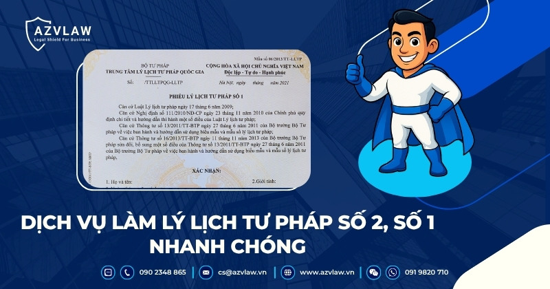 Dịch vụ làm lý lịch tư pháp