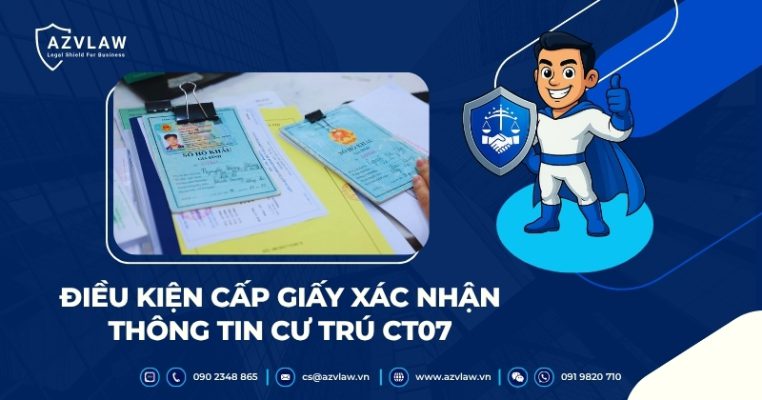 Điều kiện cấp Giấy xác nhận thông tin cư trú CT07