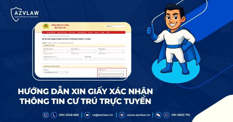 Dịch vụ làm giấy xác nhận thông tin cư trú CT07 tại AZVLAW