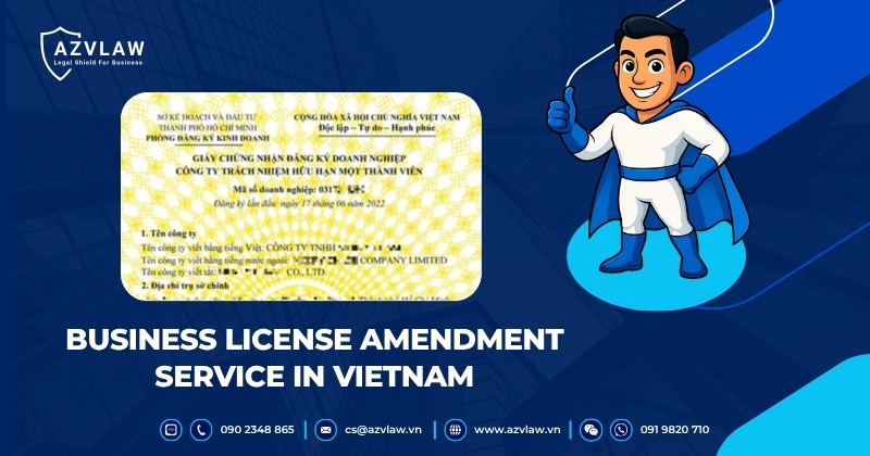 Business license amendment service in Vietnam