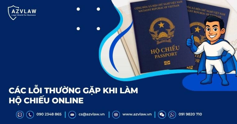 Các lỗi thường gặp khi làm hộ chiếu online