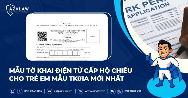 Mẫu tờ khai điện tử cấp hộ chiếu cho trẻ em mẫu TK01a mới nhất