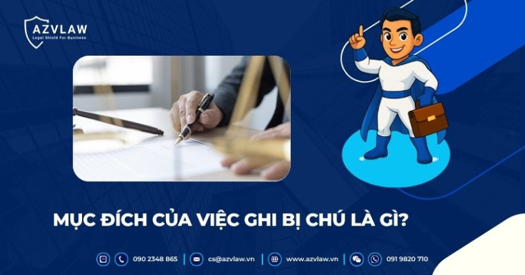 Mục đích của việc ghi bị chú là gì?
