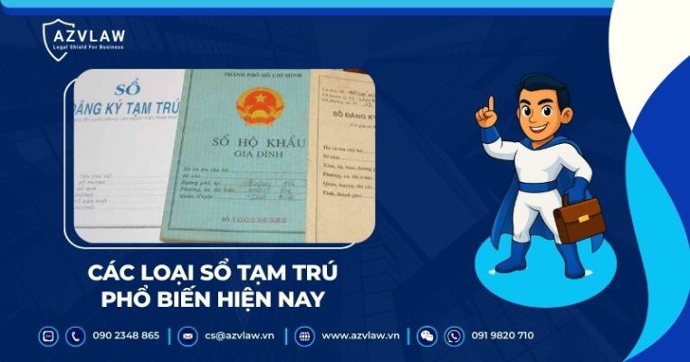 Các loại sổ tạm trú phổ biến hiện nay