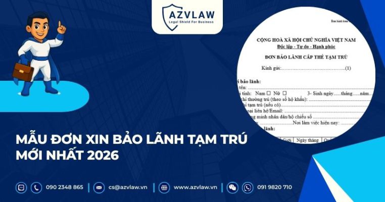 Mẫu đơn xin bảo lãnh tạm trú mới nhất 2026