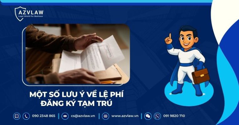 Một số lưu ý về lệ phí đăng ký tạm trú