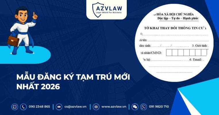 Mẫu đăng ký tạm trú mới nhất 2026