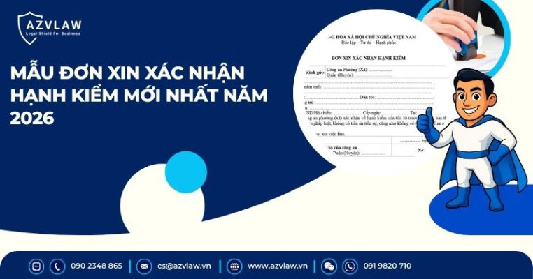 Mẫu đơn xin xác nhận hạnh kiểm mới nhất năm 2026