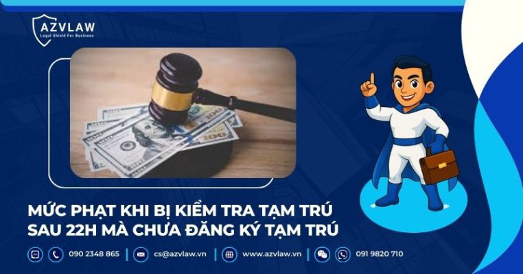 Mức phạt khi bị kiểm tra tạm trú sau 22h mà chưa đăng ký tạm trú