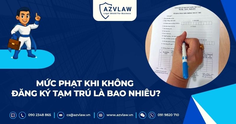 Mức phạt khi không đăng ký tạm trú là bao nhiêu?