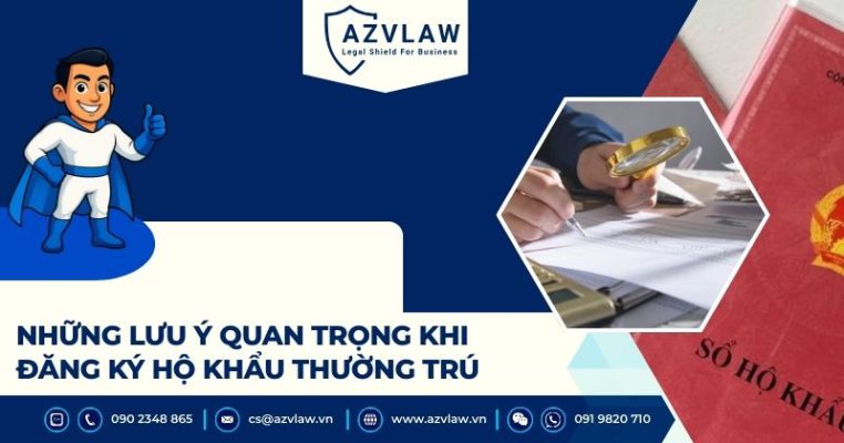 Những lưu ý quan trọng khi đăng ký hộ khẩu thường trú
