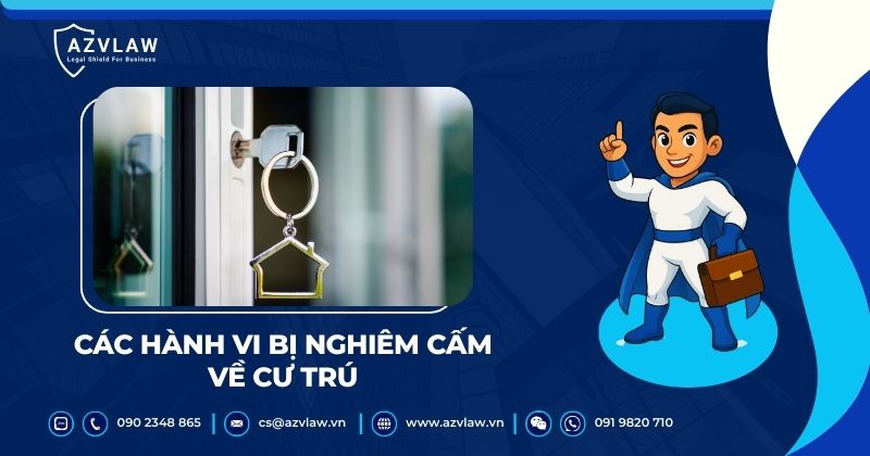 Các hành vi bị nghiêm cấm về cư trú