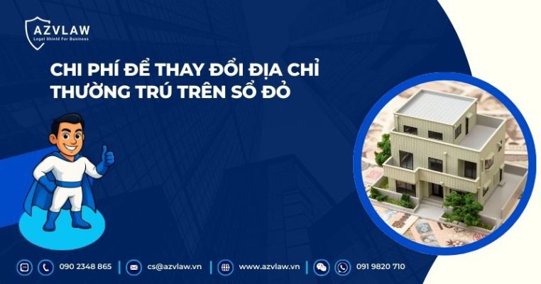Chi phí để thay đổi địa chỉ thường trú trên sổ đỏ