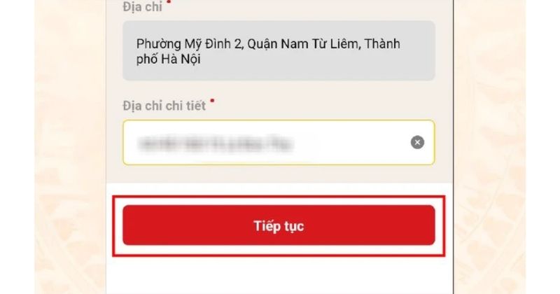 Chọn “Gửi” hoặc “Tiếp tục” để gửi hồ sơ gia hạn tạm trú