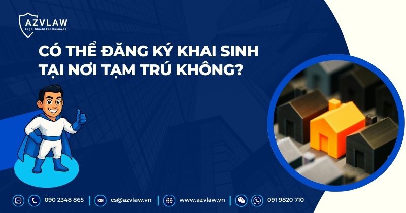 Có thể đăng ký khai sinh tại nơi tạm trú không?
