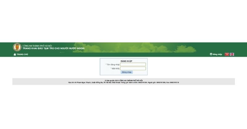Đăng nhập vào tài khoản đã đăng ký