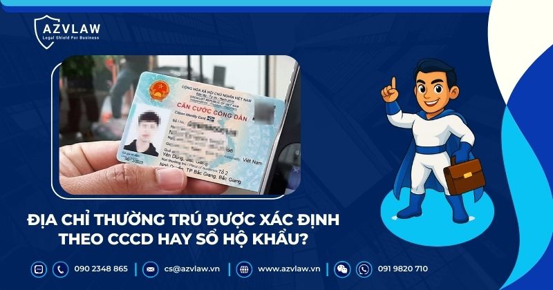 Địa chỉ thường trú được xác định theo CCCD hay sổ hộ khẩu