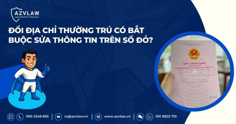 Đổi địa chỉ thường trú có bắt buộc sửa thông tin trên sổ đỏ