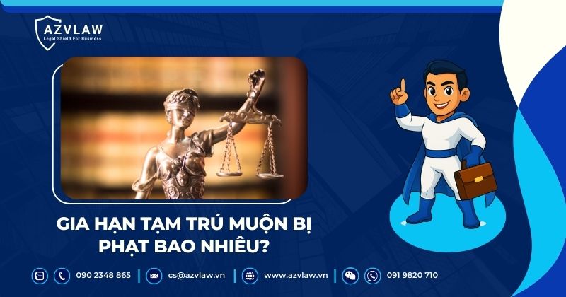 Gia hạn tạm trú muộn bị phạt bao nhiêu?