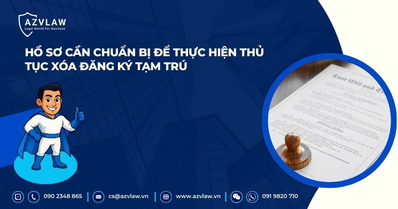 Hồ sơ cần chuẩn bị để thực hiện thủ tục xóa đăng ký tạm trú