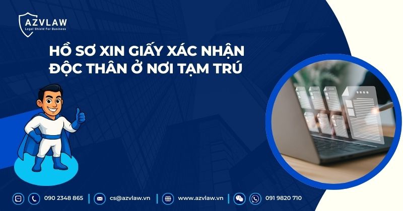 Hồ sơ xin giấy xác nhận độc thân ở nơi tạm trú