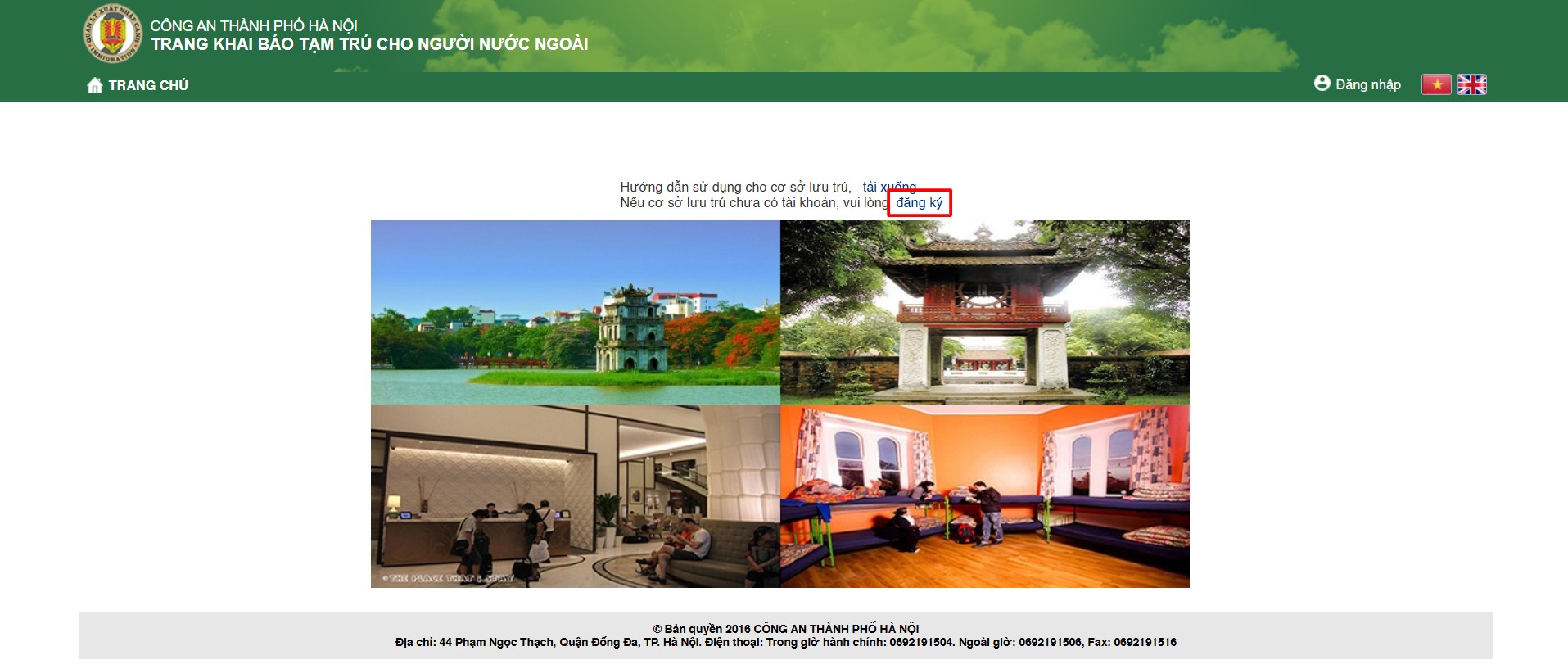 Khai báo tạm trú cho người nước ngoài