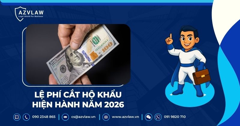 Lệ phí cắt hộ khẩu hiện hành năm 2026