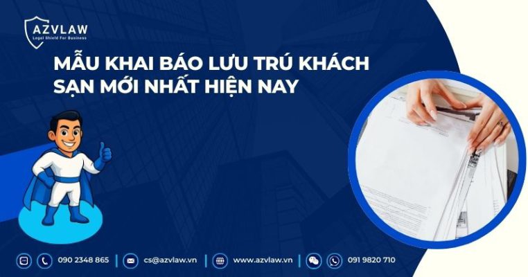 Mẫu khai báo lưu trú khách sạn mới nhất hiện nay