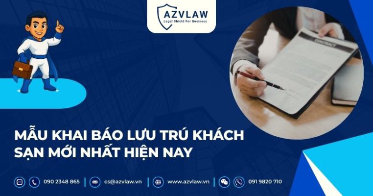 Mẫu khai báo lưu trú khách sạn mới nhất hiện nay