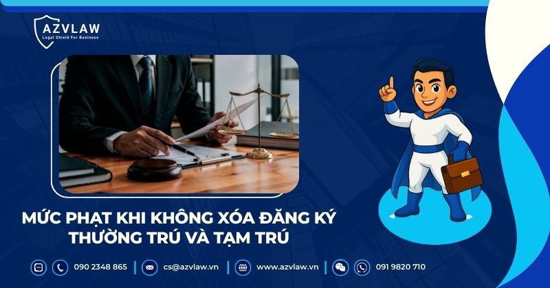 Mức phạt khi không xóa đăng ký thường trú và tạm trú