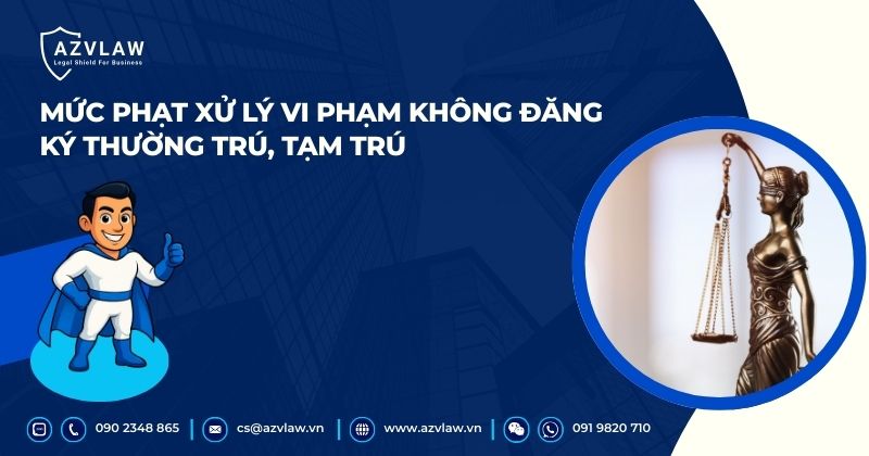 Mức phạt xử lý vi phạm không đăng ký thường trú, tạm trú