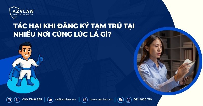 Tác hại khi đăng ký tạm trú tại nhiều nơi cùng lúc là gì?
