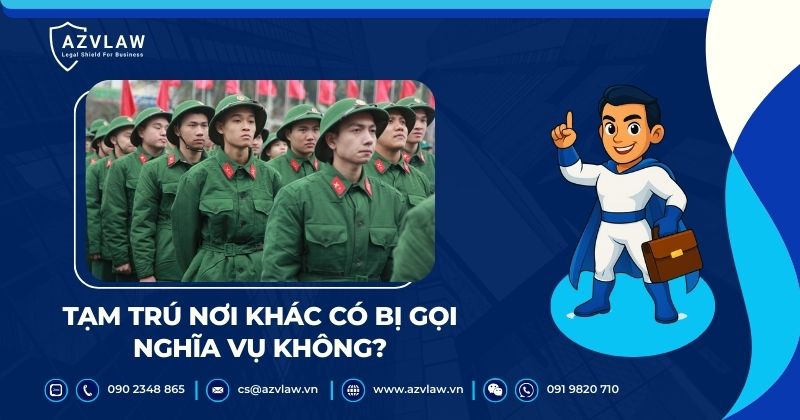 Tạm trú nơi khác có bị gọi nghĩa vụ không?