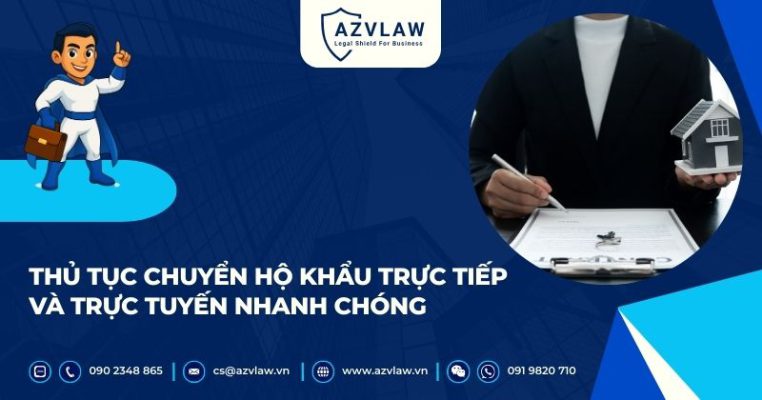 Thủ tục chuyển hộ khẩu trực tiếp và trực tuyến nhanh chóng