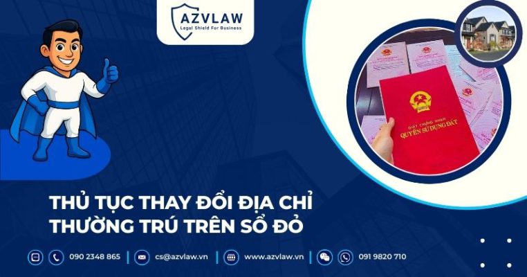 Thủ tục thay đổi địa chỉ thường trú trên sổ đỏ