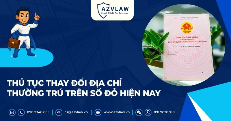 Thủ tục thay đổi địa chỉ thường trú trên sổ đỏ hiện nay