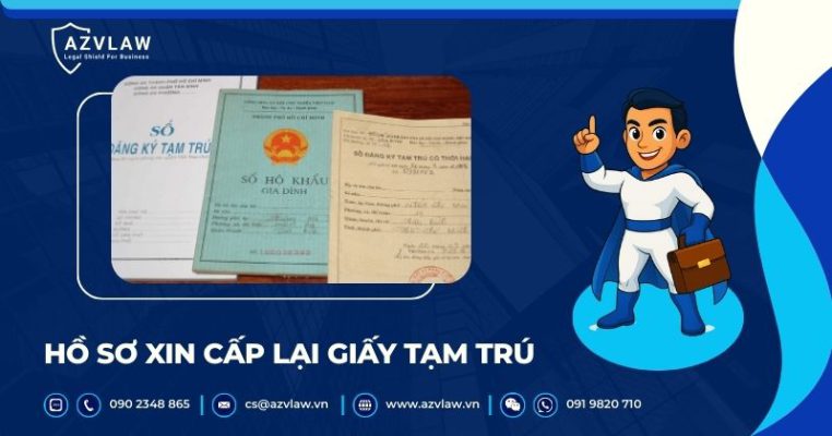 Hồ sơ xin cấp lại giấy tạm trú