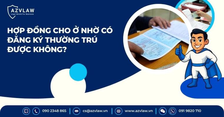 Hợp đồng cho ở nhờ có đăng ký thường trú được không?