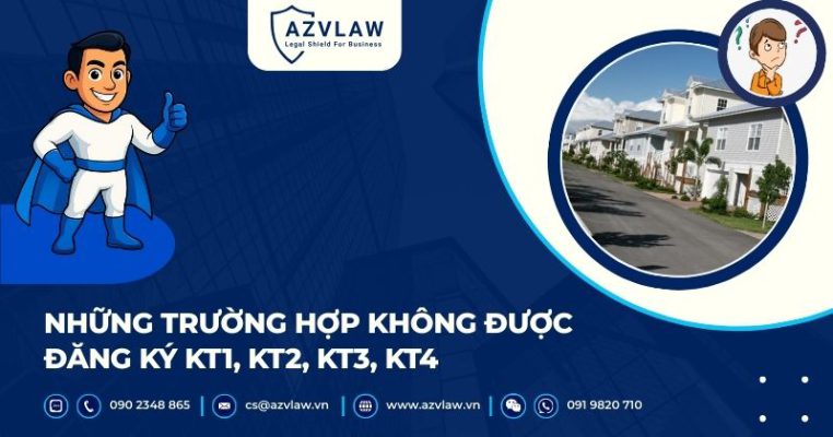 Những trường hợp không được đăng ký KT1, KT2, KT3, KT4