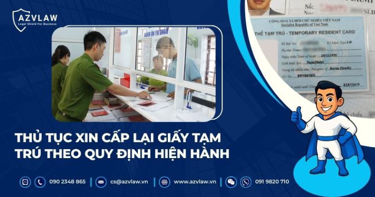 Thủ tục xin cấp lại giấy tạm trú theo quy định hiện hành