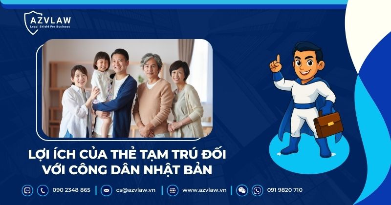 Lợi ích của thẻ tạm trú đối với công dân Nhật Bản
